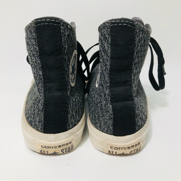 Converse Gray Knit Chuck Taylor High-Top Sneakers - Picture 8 of 13